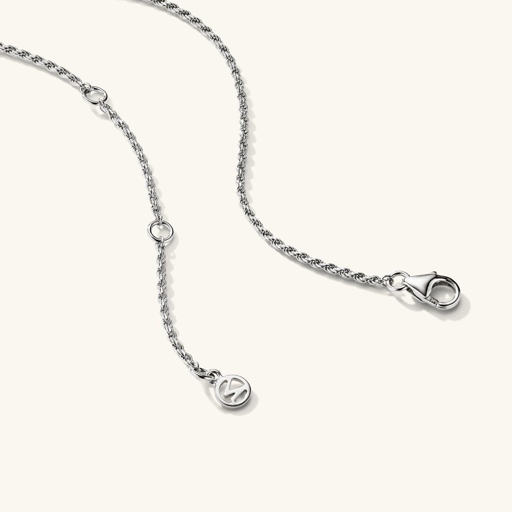 Mejuri Rope Chain Necklace - Sterling Silver