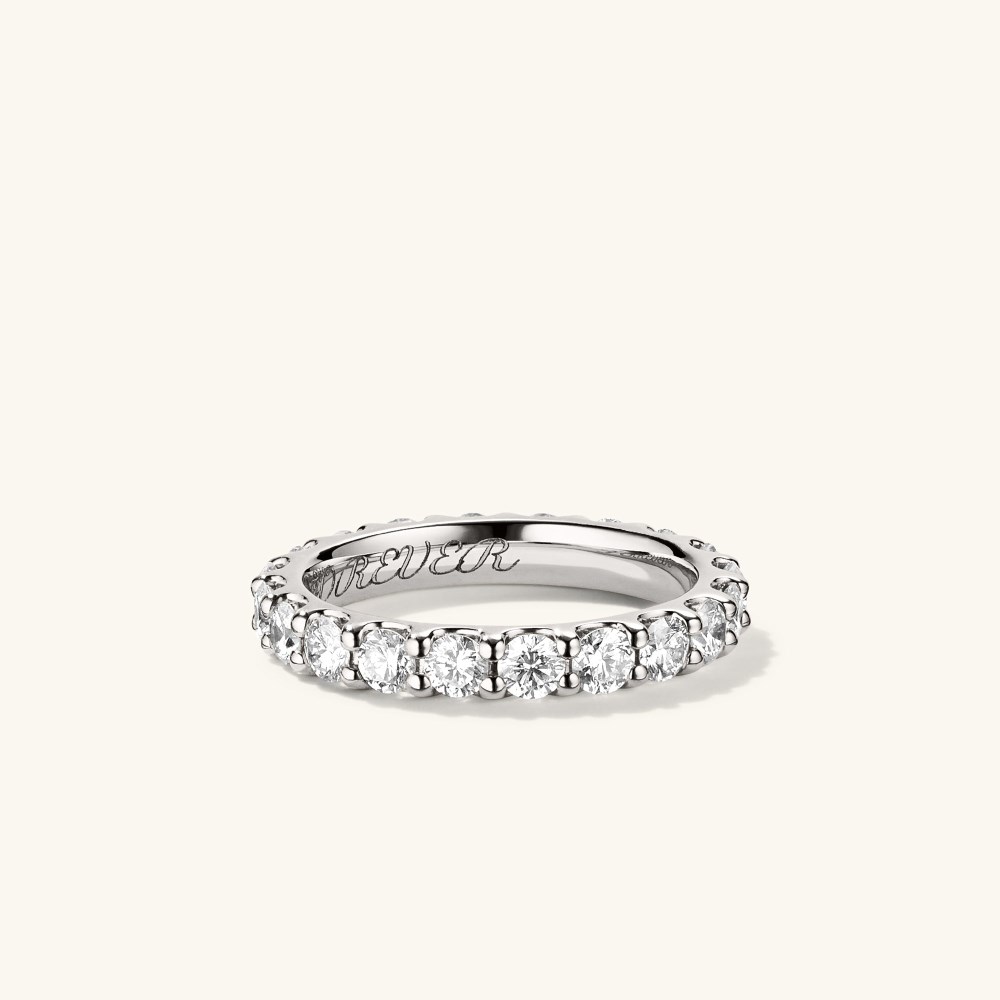 Mejuri 3mm Bold Diamond Eternity Band - 14k White Gold