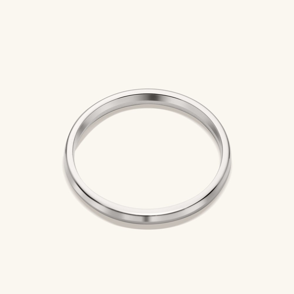 Mejuri 2mm Curve Band - 14k White Gold