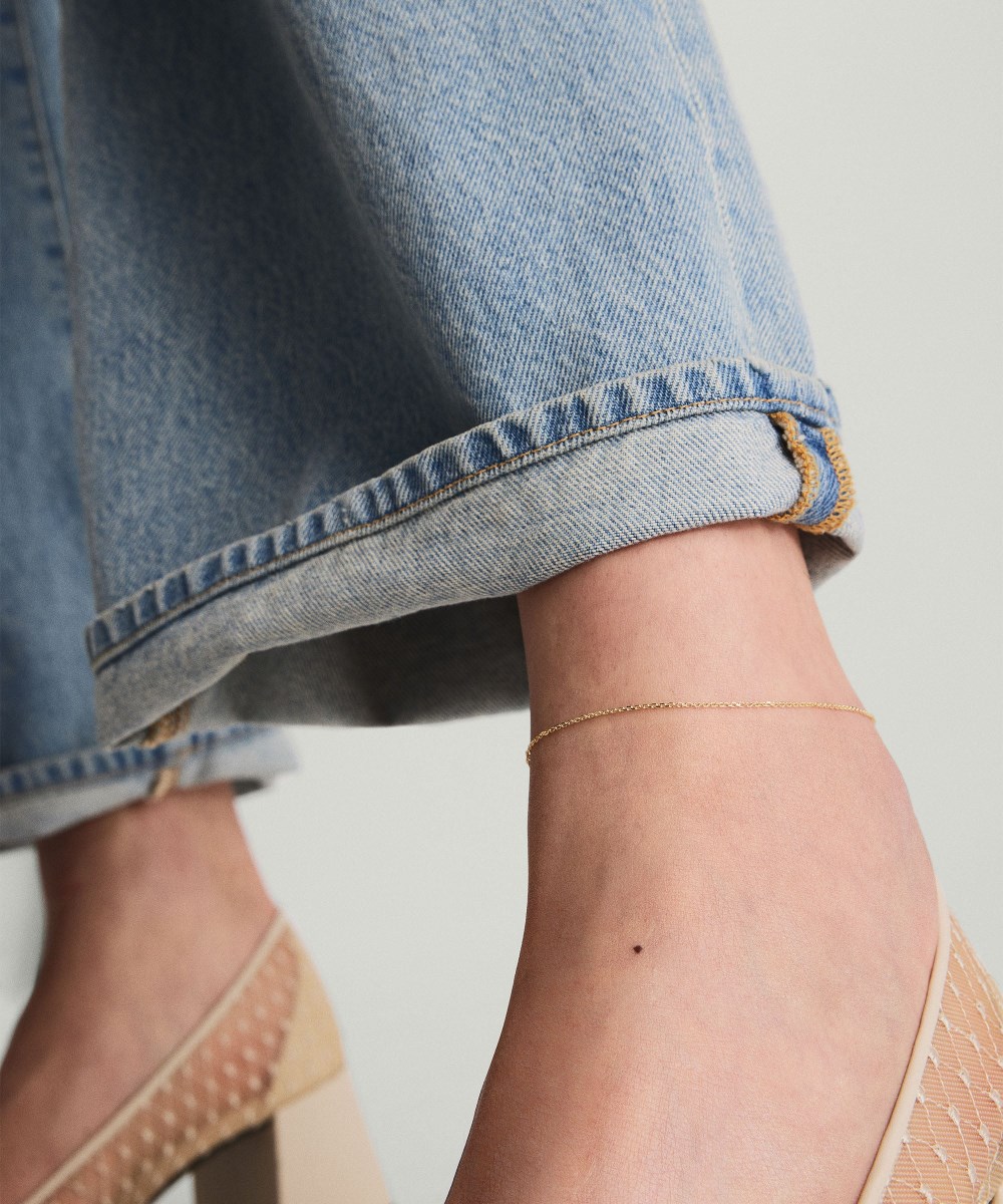 Mejuri Chain Anklet - 14k Yellow Gold