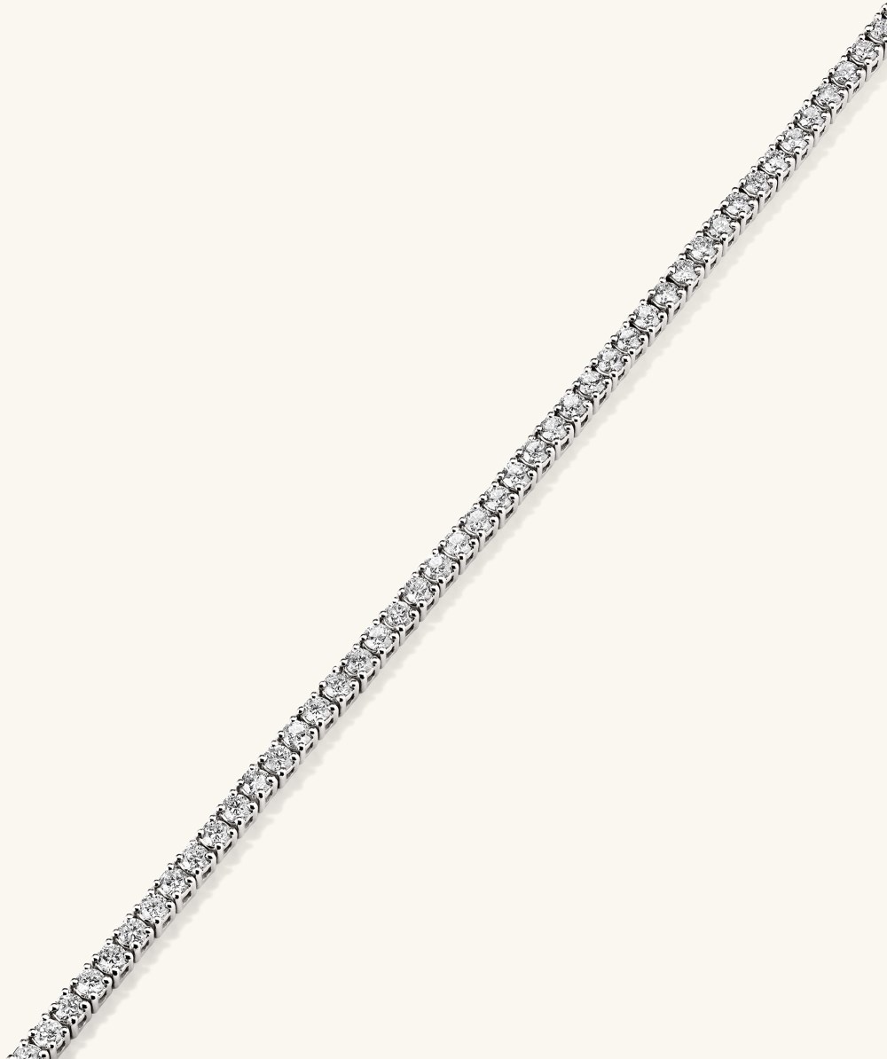 Mejuri Lab Grown Diamond Tennis Bracelet 1.8mm - 14k White Gold